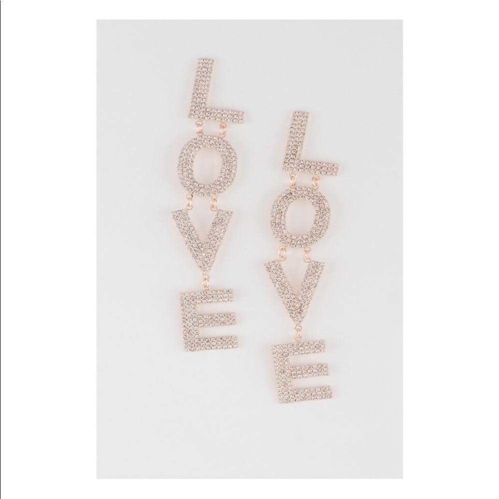 LOVE Drop Earrings